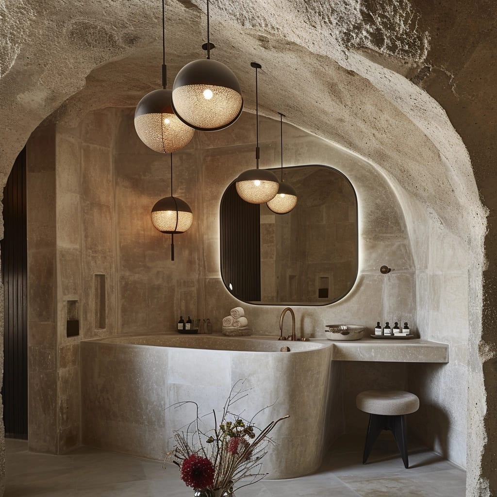 Indoor Cave Bathroom