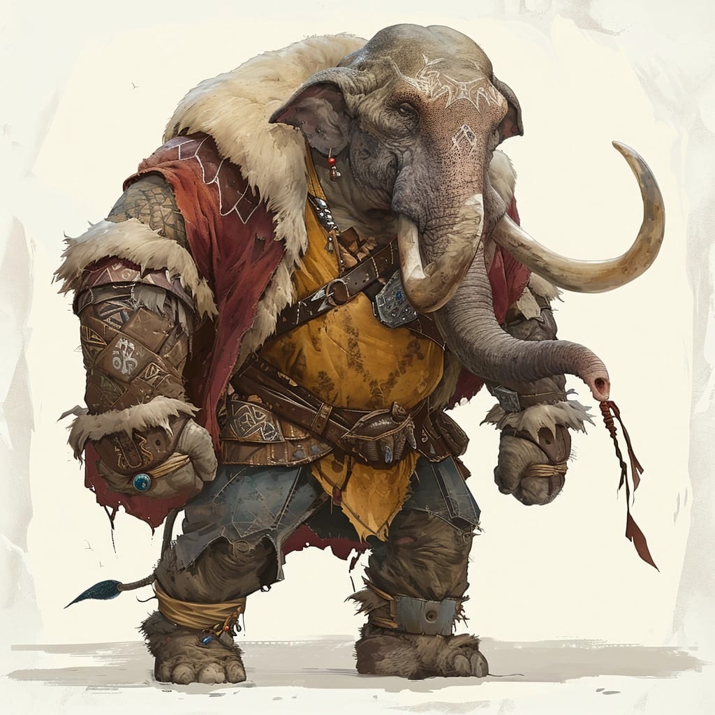 Elephant Character Art