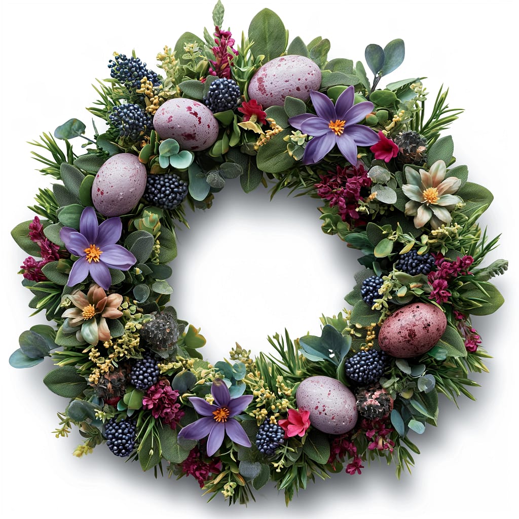 Easter Wreath Stock Photo