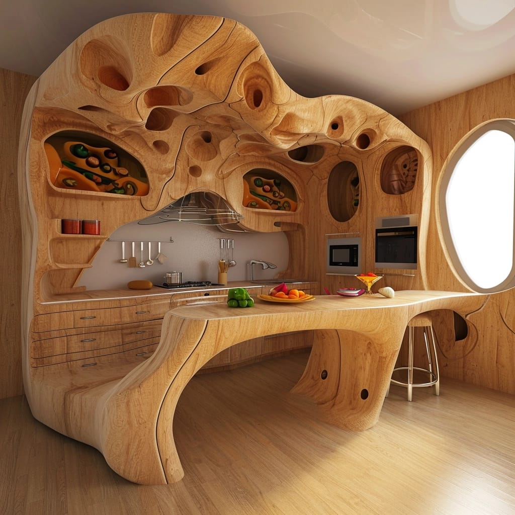 Crazy Wood Kitchen