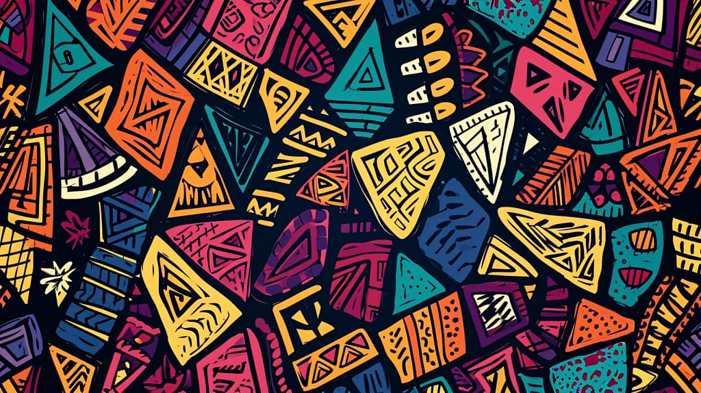 Abstract African Background