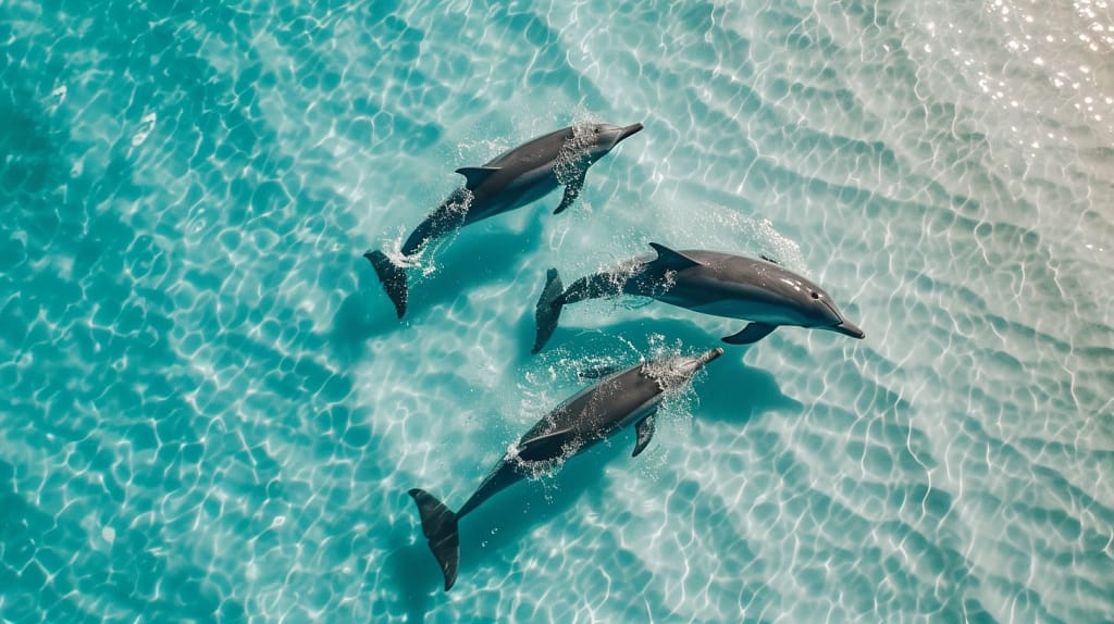 Swimming Dolphins