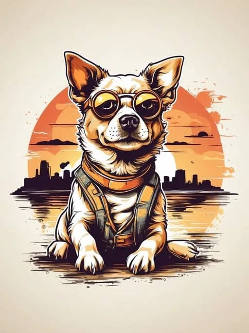 Retro Dog T-Shirt