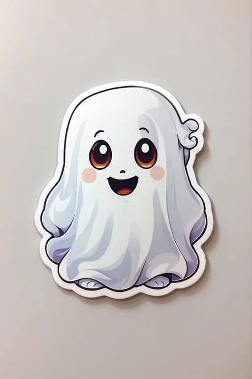 Printable Ghost Sticker