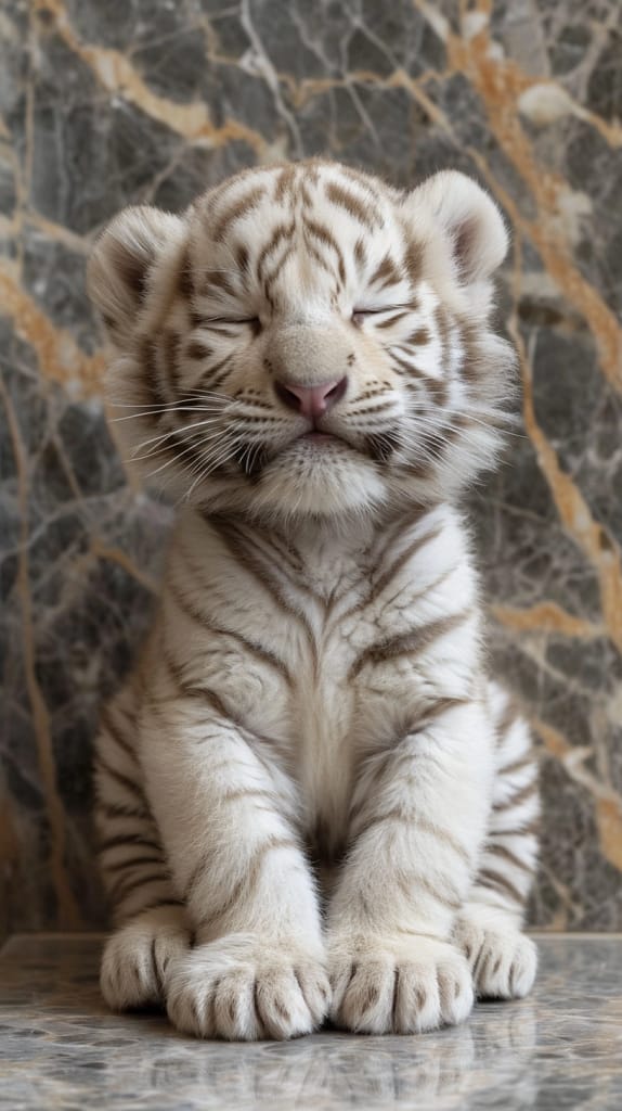 Baby White Tiger