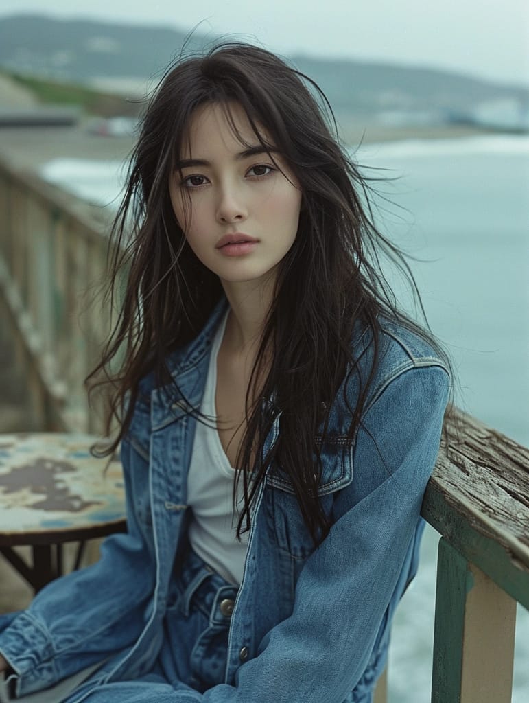 Beautiful Woman on a Pier